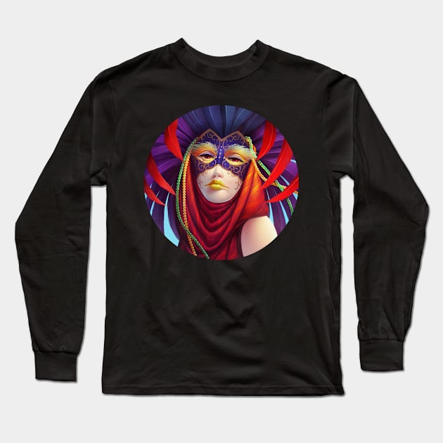 Masked in Color Long Sleeve T-Shirt by ballaquia